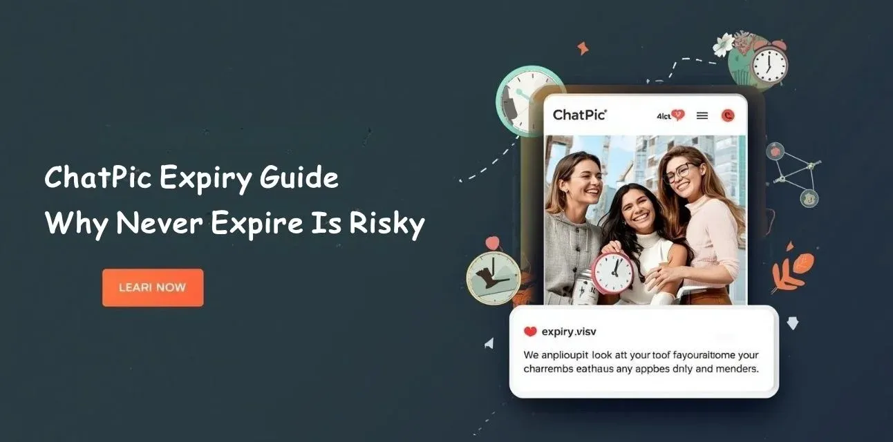 ChatPic expiry options vs never expire link privacy risk explained