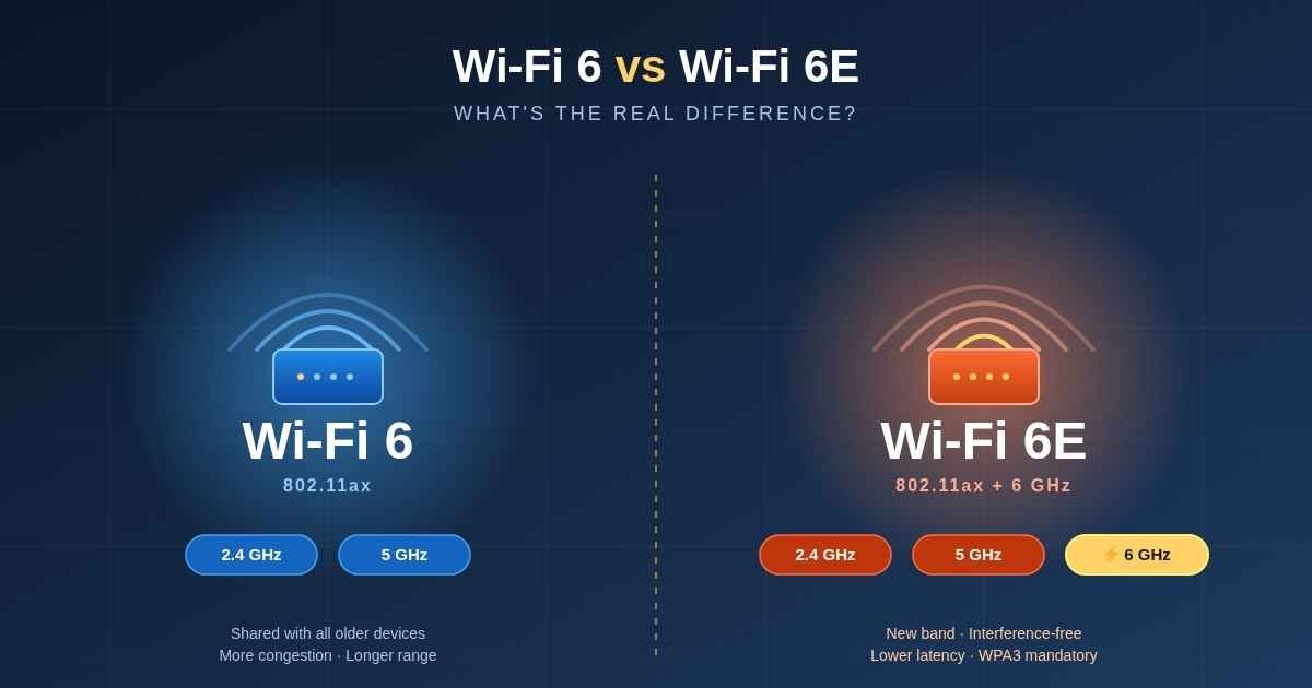 Wi-Fi 6 vs Wi-Fi 6E