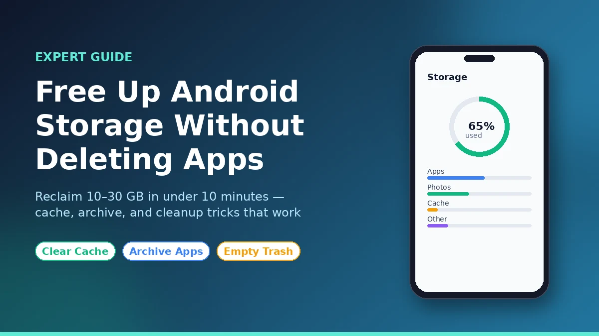 Free Up Android Storage Without Deleting Apps