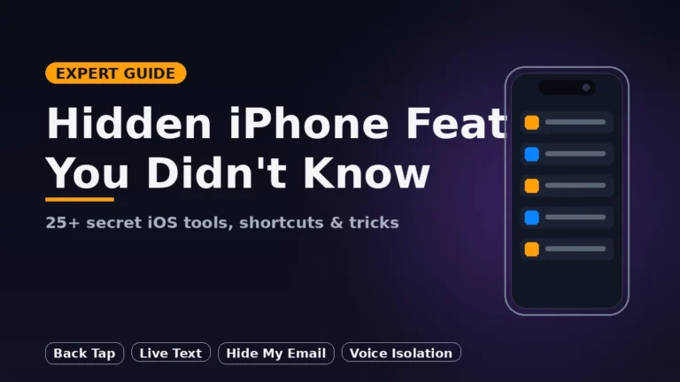 Hidden iPhone Features You Didn't Know