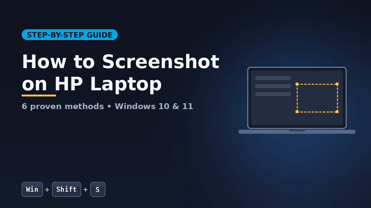 How to Take a Screenshot on HP Laptop